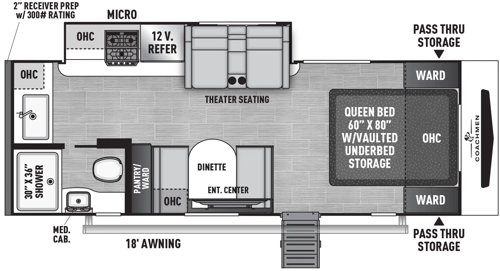 Freedom Express Ultra Lite 22MLS Floorplan